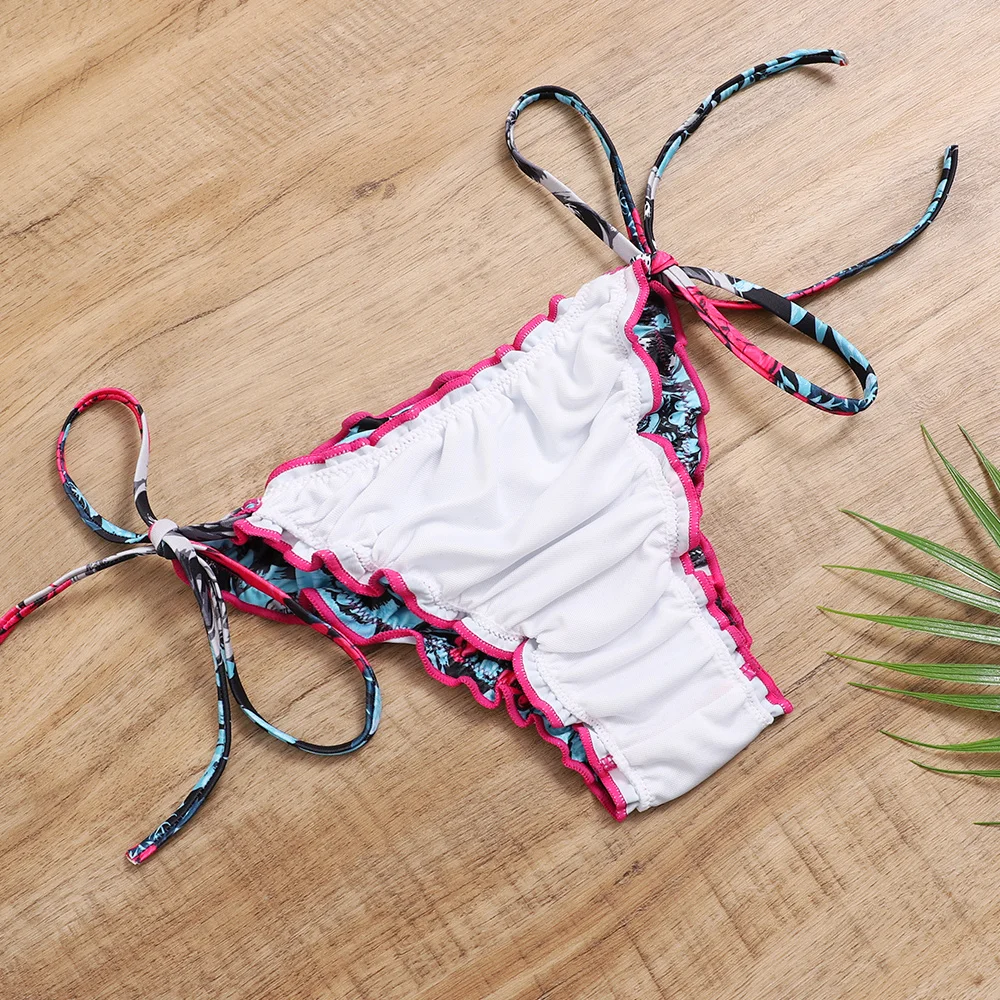 

Sexy Green Bow Polka Dot Bikini Women Micro Swimwear Female Swimsuit Two-piece Bikini set Brazilian Bather Bathing Suit Swim