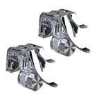 Металлический Прозрачный мобильный триггер, контроллер для мобильных игр, чувствительные Джойстики для мобильных устройств Sho-ot и Aim Trigger, 1 пара