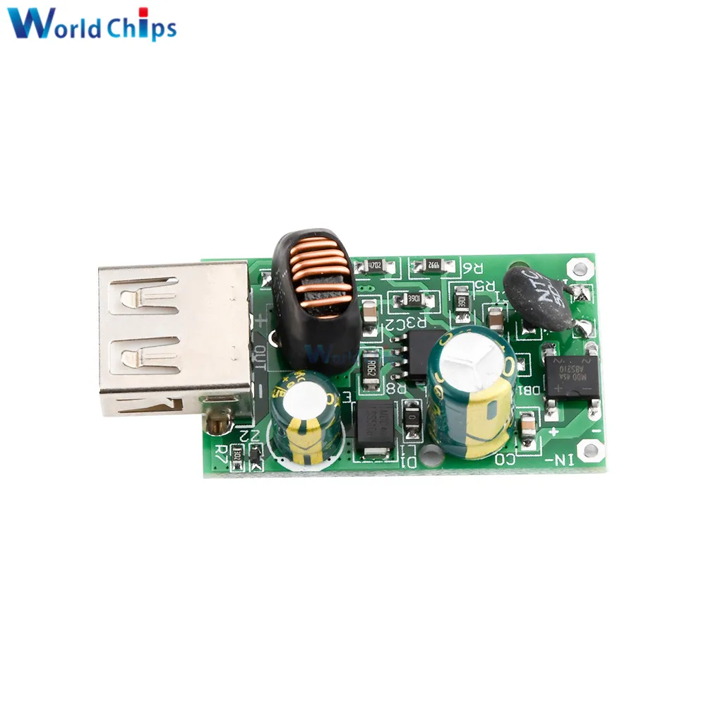 5V 2A aвтомобильное зарядное устройство с одним USB Зарядное доска Питание DC 12V 24V 48V 72V