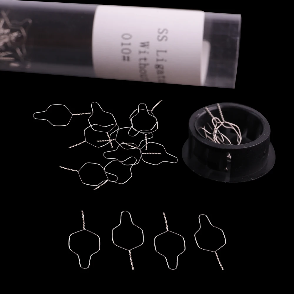 100 шт. зубные Кобаяши спиральные провода без крючка короткий диаметр 0 010 мм| |