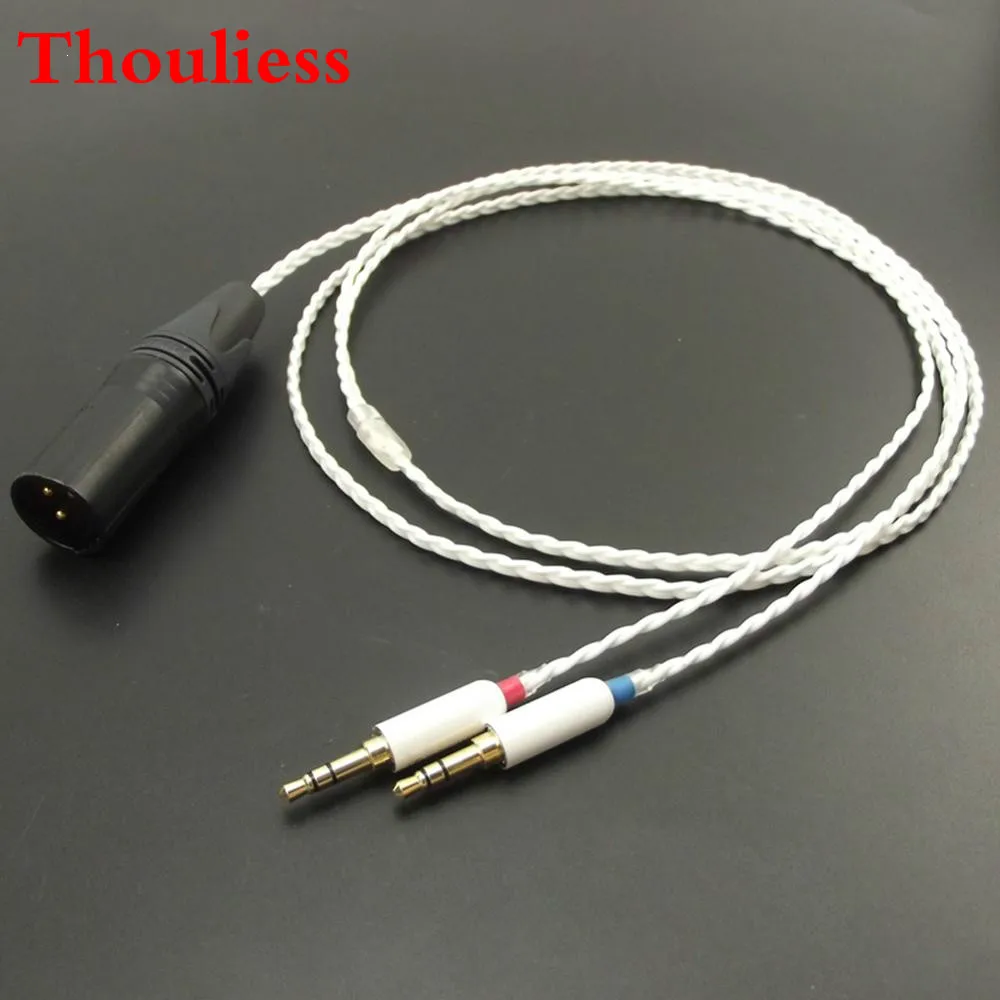 Thouliess Hi Fi 4pin XLR сбалансированный штекер DIY наушников обновление аудио кабель для MDR