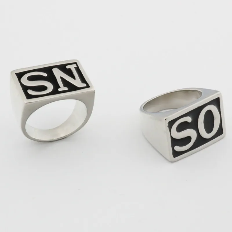 2020 sons of anarchy tv soa cosplay sons rings so ns silver golden mayans mc steampunk rock punk rings men cosplay props free global shipping