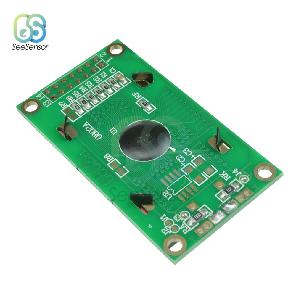 0802 LCD Module 8 x 2 Character Display Screen 3.3V / 5V LED Backlight for arduino Blue/Green | Инструменты