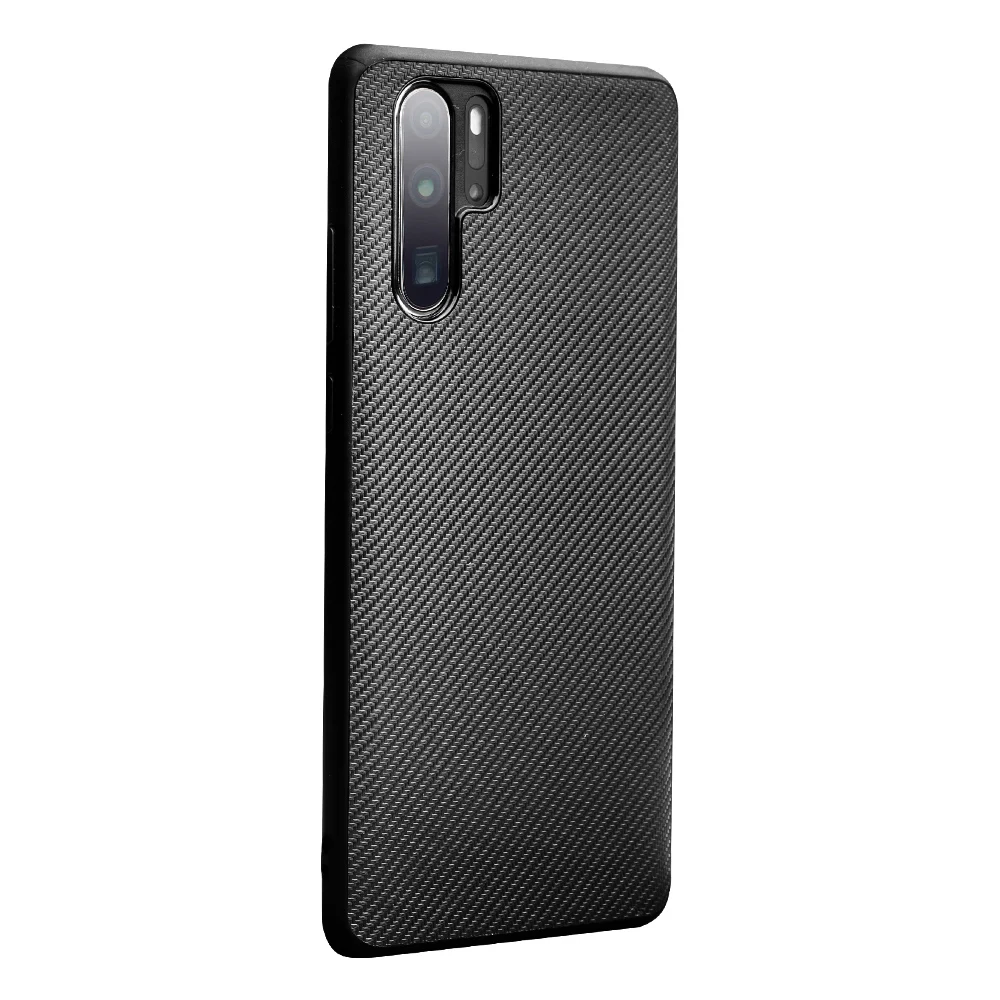 Чехол QIALINO из углеродного волокна в деловом стиле для телефона Huawei P30 Pro