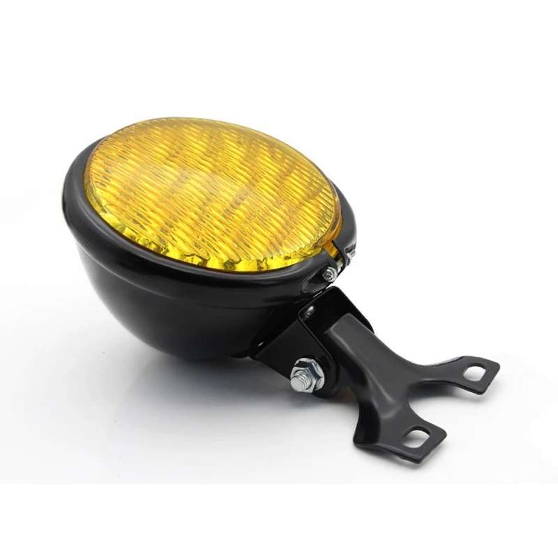 

Amber 5 Inch LED Motorcycle Headlight Cruiser Chopper Cafe Racer Old School Custom