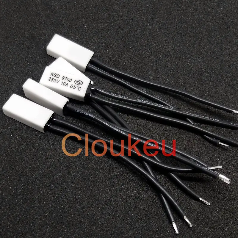 5Pcs KSD9700 10A Ceramic Temperature Switch Thermal control Normally Closed/Open 105/110/115/120/125/130/135/140/145/150 Celsius |