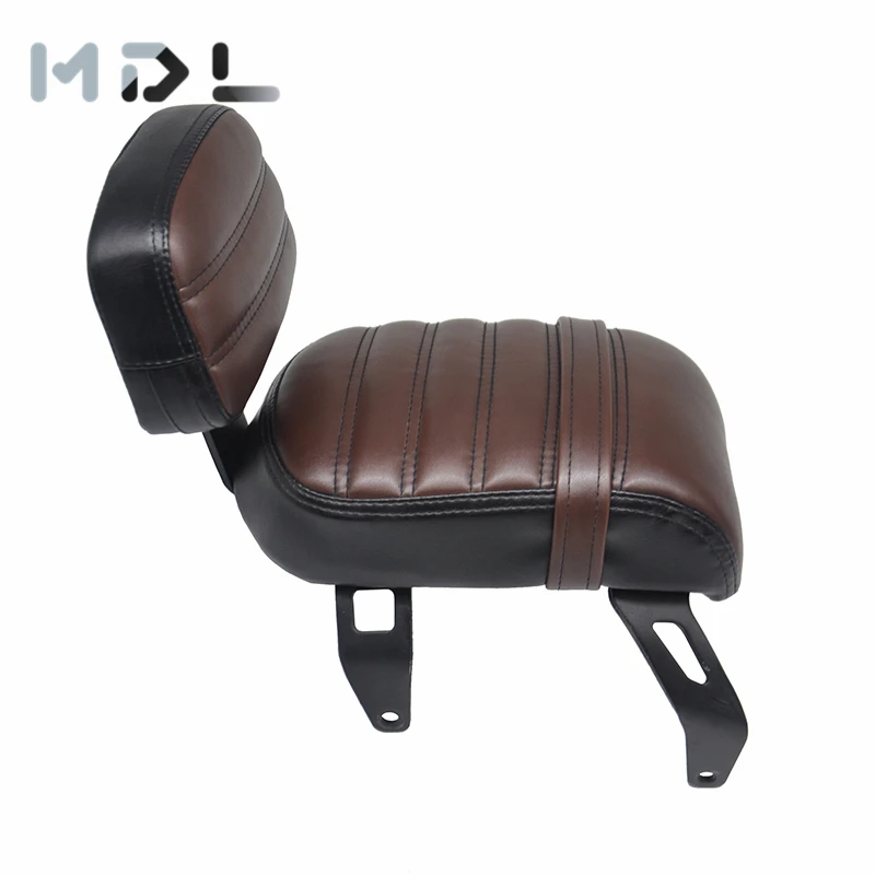 seat Backrest Мотоцикл пассажирский заднего сиденья подушки детские Сисси Бар спинки колышек для ног индийский поплавок - Цвет: seat Backrest