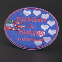 diy clothing ironed self adhesive cloth round love embroidery backpack jacket patch washable letter embroidery