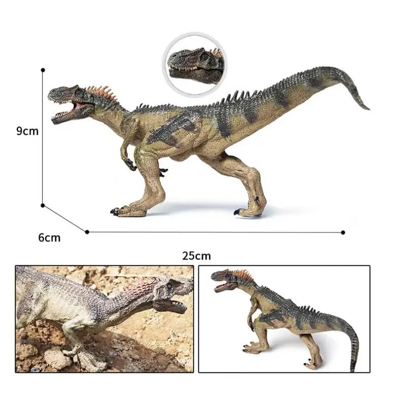 10 дюймов Дети моделирование статические динозавры Allosaurus животное новая модель