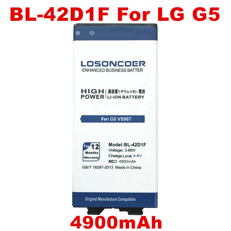 5950 мА/ч, BL-53YH BL-51YF BL-42D1F Батарея для LG G5 Батарея H850 H830 для LG G4 Батарея H818 H815 для LG G3 D858 D855