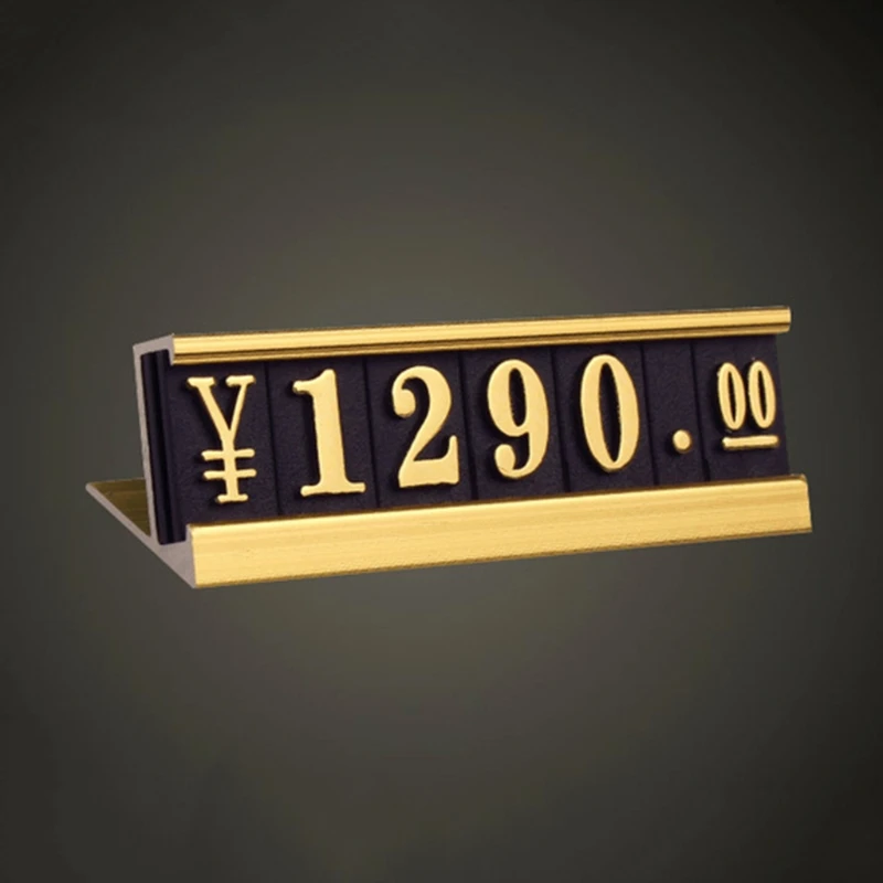 Ценник с золотыми цифрами 20 наборов набор арабскими | Дом и сад