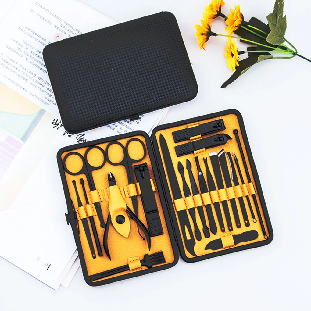 

1 Set Professional Nail cutter Pedicure Scissors Set Stainless Steel Eagle Hook Portable Manicure Nail Clipper Tool Set