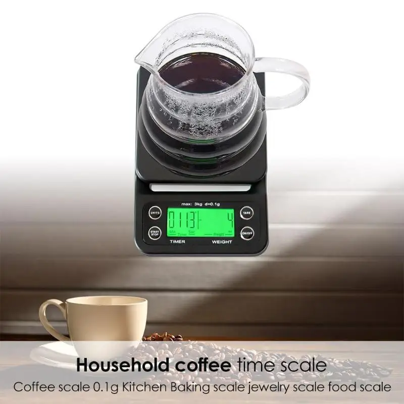 0 1 г капельные кофейные весы с таймером портативные электронные цифровые