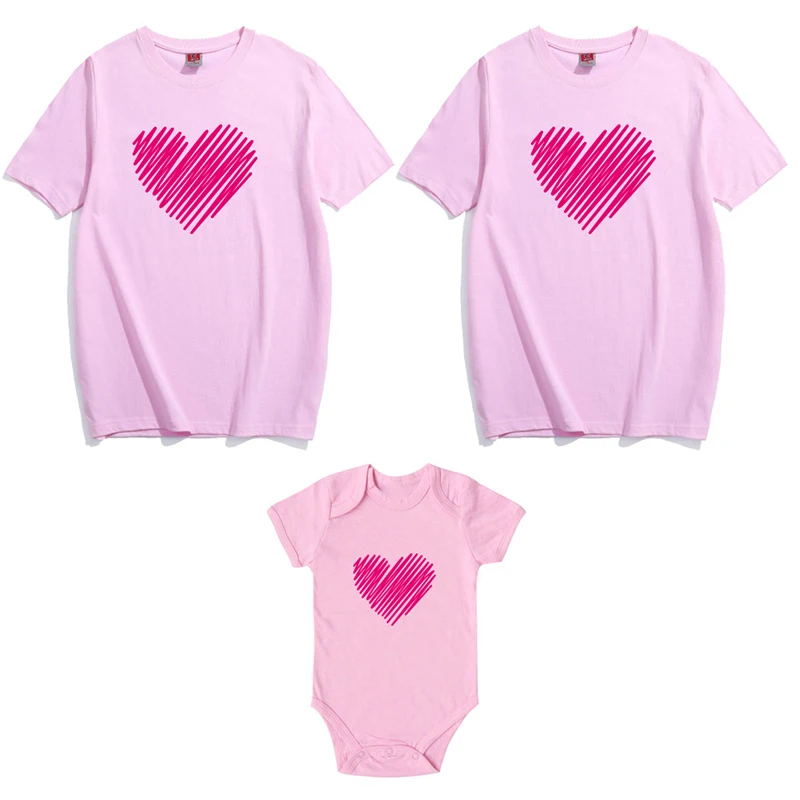 Camisetas de verano a juego para familia, Padre, Hijo, ni&ntilde;os, ropa a juego con letras-3