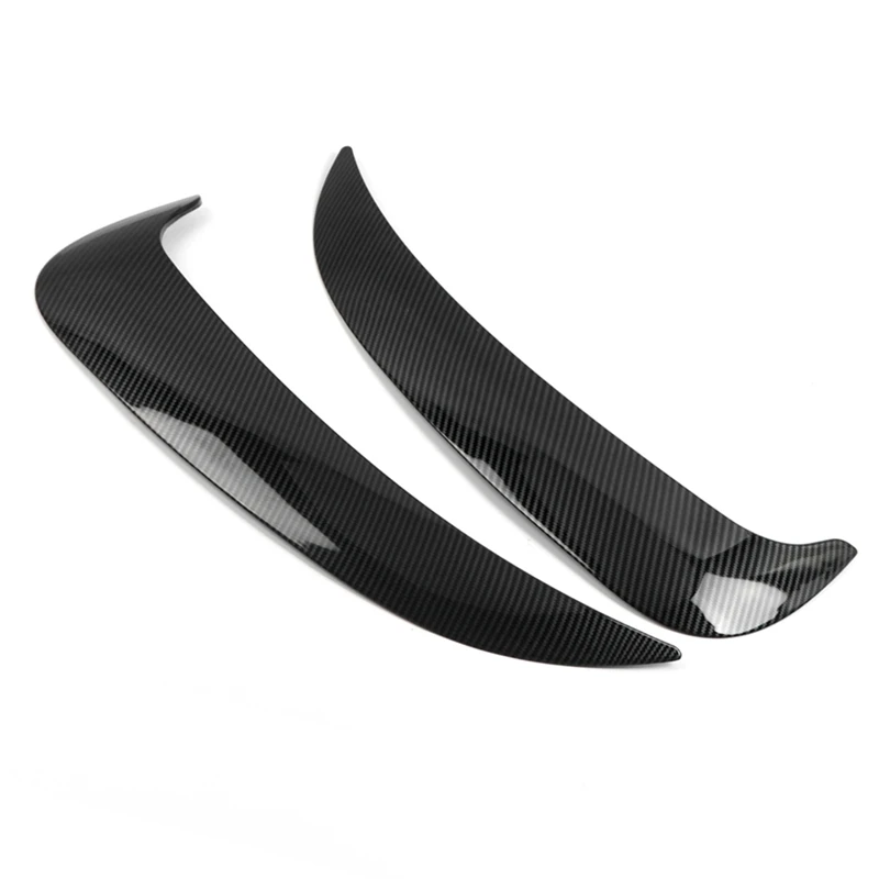 Beli Mobil Styling 2PCS ABS Serat Karbon Asupan Udara Grille Potong Side Door Angin Pisau Untuk Dodge Charger 2015-2020 Aksesoris