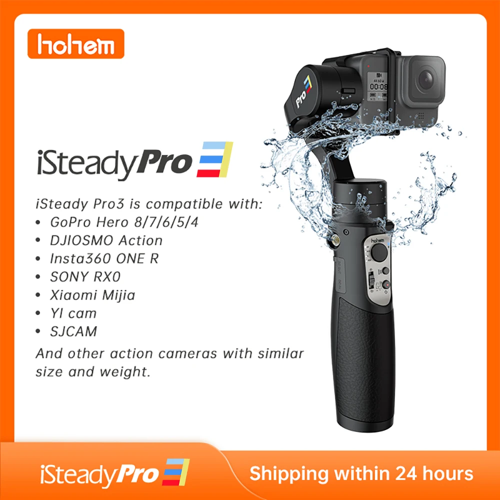3 осевой шарнирный стабилизатор hohem iSteady Pro для экшн камеры GoPro 8 ручной Gopro Hero 8/7/6/5/4