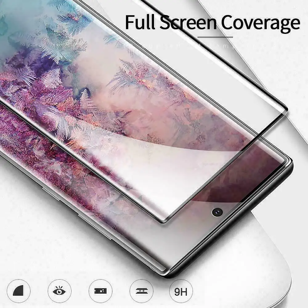 3D полное покрытие из закаленного стекла для samsung Galaxy Note 10 Plus Защита экрана для samsung Note 10 защитная пленка