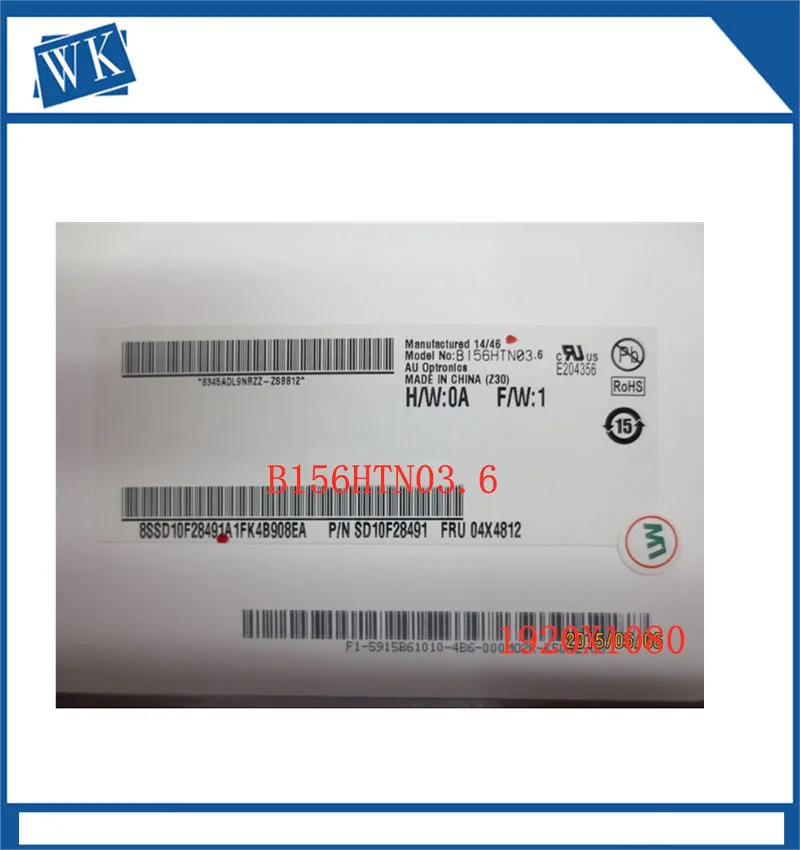 752920 019 b156htn03 6 genuine hp lcd 15 6 led fhd omen 15 ce 15 ce011dx nt156fhm n41 free global shipping