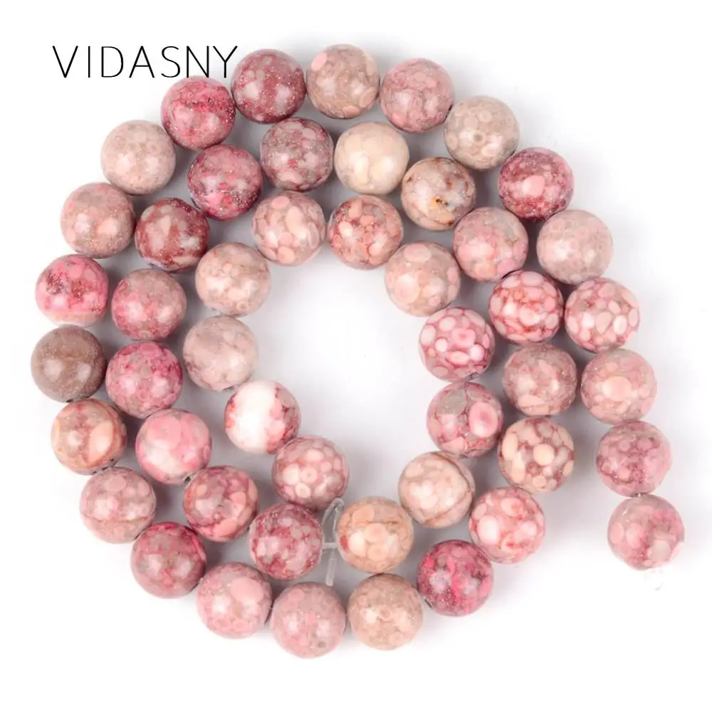 Бусины из натурального камня круглые бусины с отверстиями для изготовления