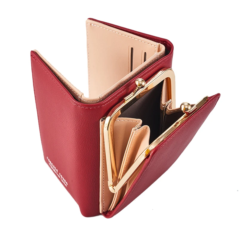 Мини кожаный женский s кошелек портмоне для монет дорожные бумажники Женские