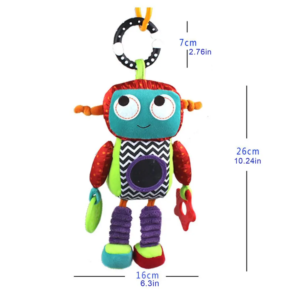 

Baby Bed Hanging Bell Toy Plush Toy Rattle Cute Robot Plush Toy Infant Crib Stroller Hanging Plush Toy 32cm Baby Toy Soft