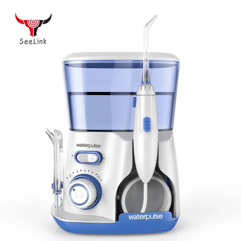 

Waterpulse V300G Oral Irrigator 5pcs Tips Dental electric Water Flosser 800ml Oral Hygiene Dental Flosser Water Flossing V300