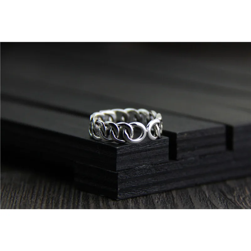 Гарантированное кольцо 925 Серебряная форма ремня дизайнерское ювелирное изделие