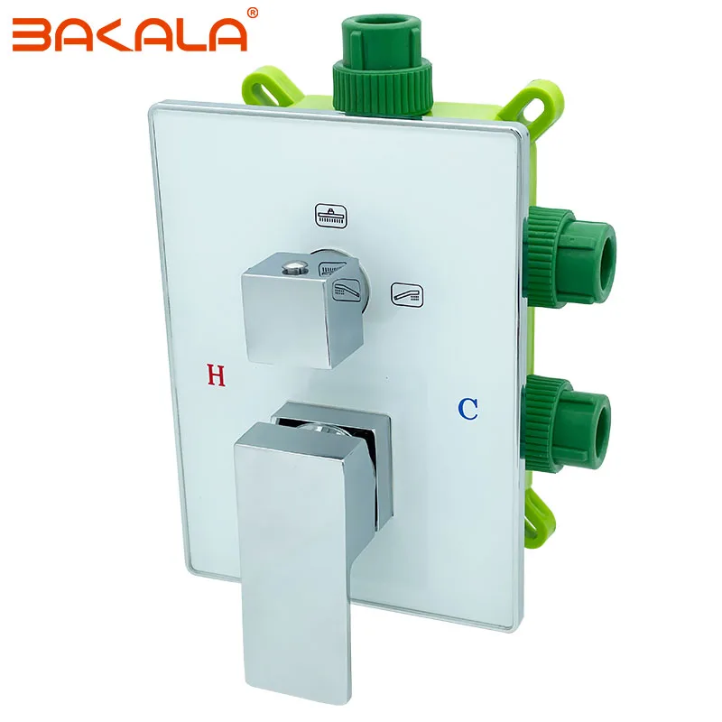 

BAKALA белый и хром один/два/три/четыре пути PP-R устройство смеситель для ванны сварной с душевым клапаном ванная комната смеситель для душа