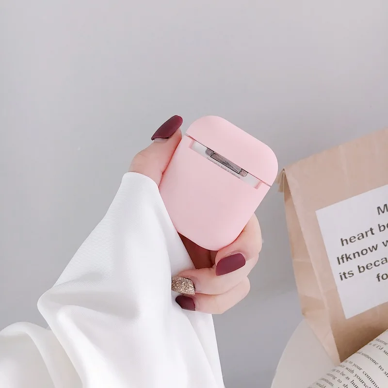 Модные милые сердцу чехол для пар для Airpods Чехол Жесткий PC Беспроводной Bluetooth наушники чехол Крышка Аксессуары для наушников