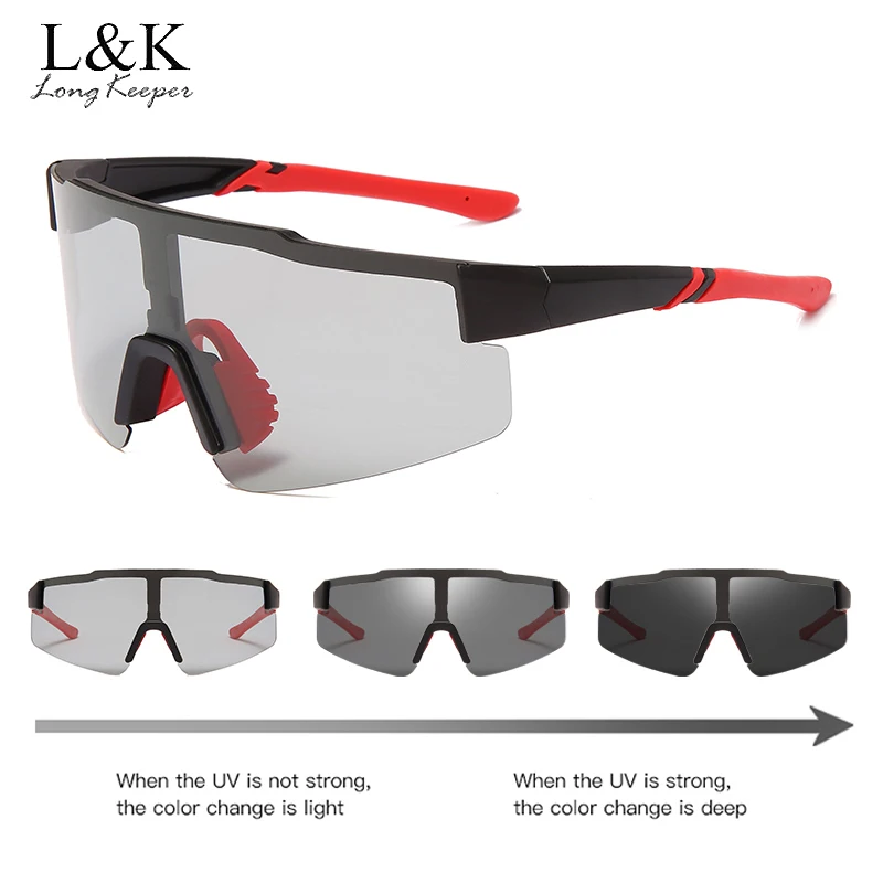 

Oversized Photochromic Sunglasses Men Women Polarized Lens Vintage Square Mirrored Sun Glasses Driving Big Frame Goggles UV400