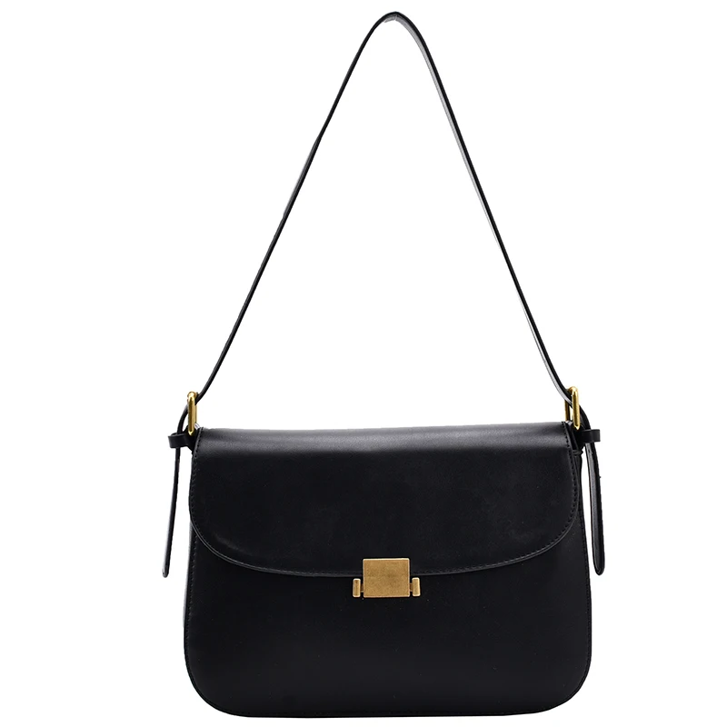 

Solid Color PU Small Square Bag Shoulder Bags Handbags Messenger Bag Branded Ladies Retro Fashion Leather for Women 2021Designer