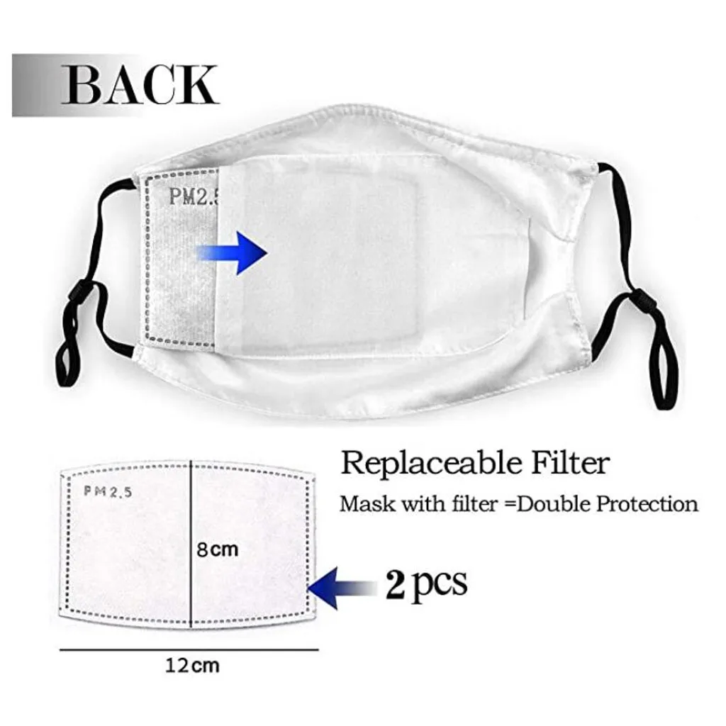 1Pc Face Mask+2 Pcs PM2.5 Mask Fliters Men Women Activated Carbon Filter 3D Pollution Butterfly Adult mascarilla tapabocas #jew |