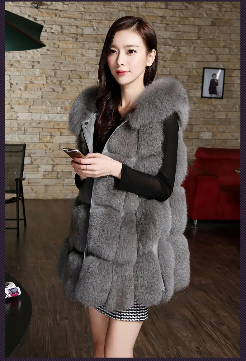 2020 Брендовое Женское пальто из искусственного меха с капюшоном 8 цветов Женская