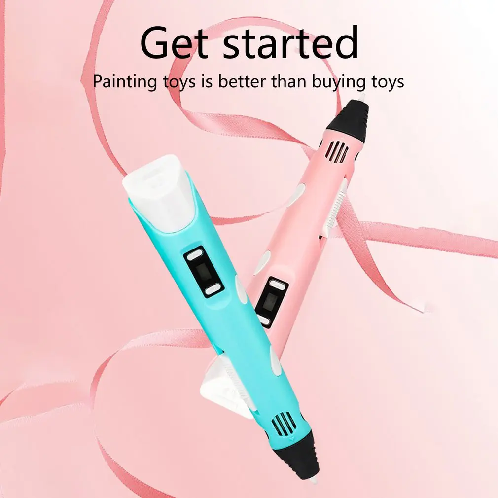 Ручка для 3d-печати сделай сам ручка рисования с ЖК-дисплеем 3d-ручка 10 цветами 50