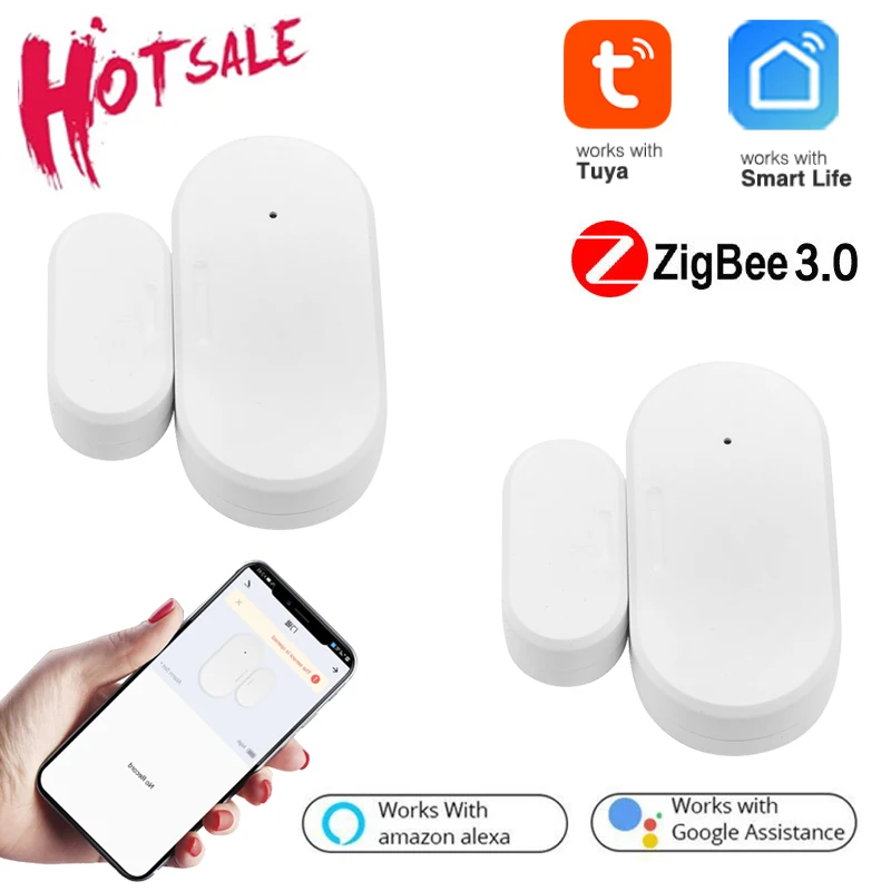 

Датчик Tuya Smart Zigbee для окон и дверей, датчик открытия и закрытия дверей гаража, для дома, для Samrtlife