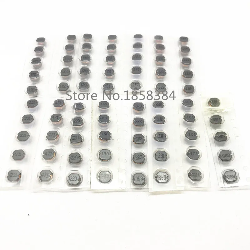 15 значений CD54 SMD Мощность индуктор Ассортимент Комплект 2.2UH~ 470UH чип Индукторы высокое качество CD54 провода намотки чип