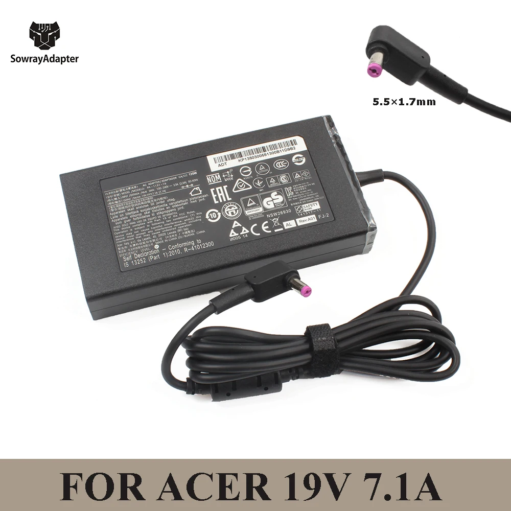19V 7.1A 5 5*1 7 мм 135 Вт AC адаптер ноутбука Зарядное устройство для Acer деталь нитро
