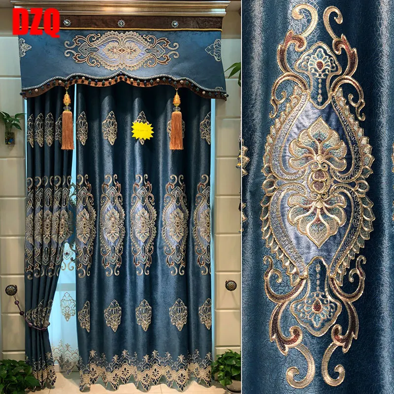 

European Royal Luxury Curtains for Bedroom Window Curtains for Living Room Elegant Drapes European Curtains French Window