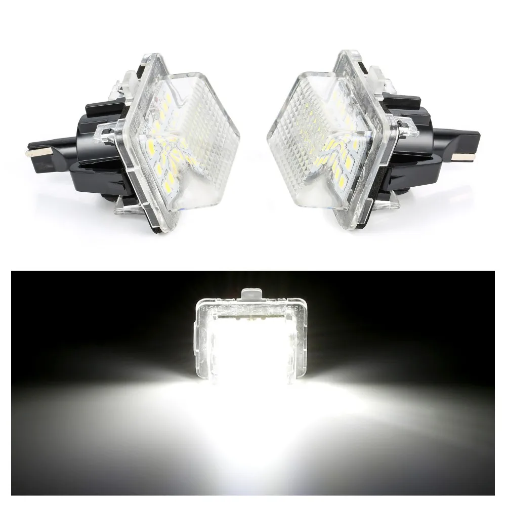 

For Benz LED License Plate Light for W204 (5D) W207 W212 W216 W221 6000K 12V Car Styling 18 LEDs Car Lights car accessories