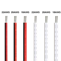 2 pin electrical cable 222018awg sm jst connector tinned copper wires 2pin electric wire for 3528 2835 led strip lights driver