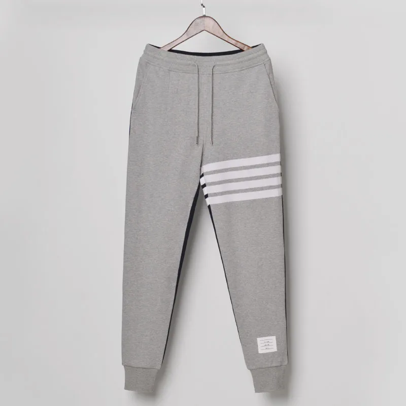 

2021 TB THOM men's patchwork casual sweatpants autumn spring cotton Jogging pants men full length fashion sport trousers male