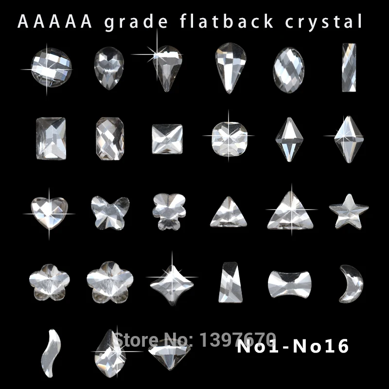 20p flatback не hotfix Хрустальное стекло для маникюра алмазное украшение ногтей Стразы