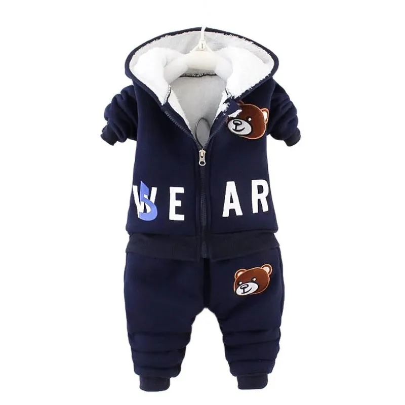 Осень-зима 2019 теплые камуфляжные комплекты одежды с капюшоном для маленьких