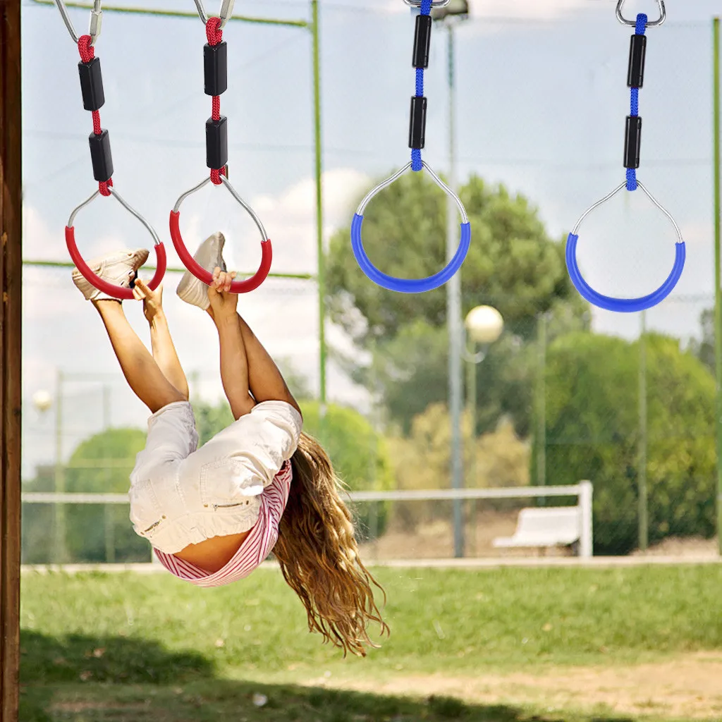 

Swing Gymnastic Rings Outdoor Backyards Play Sets Playground Equipment Ring Obstacle Ring For Kids Drop Shipping #G2