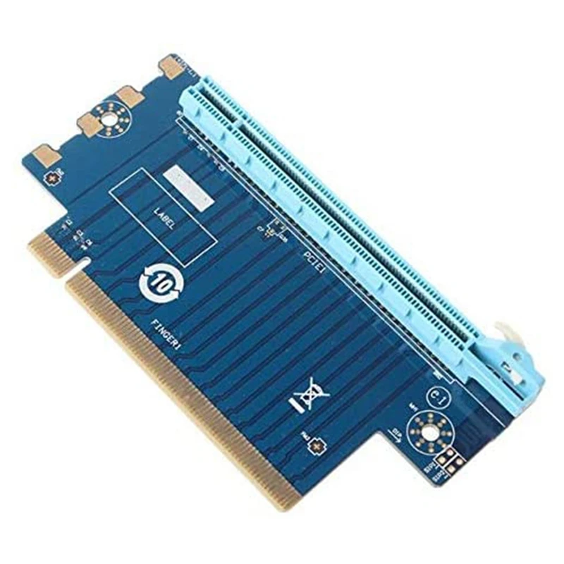 PCI Express 16X карта адаптера Райзера PCI-E рулевая 90 градусов прямоугольный адаптер для