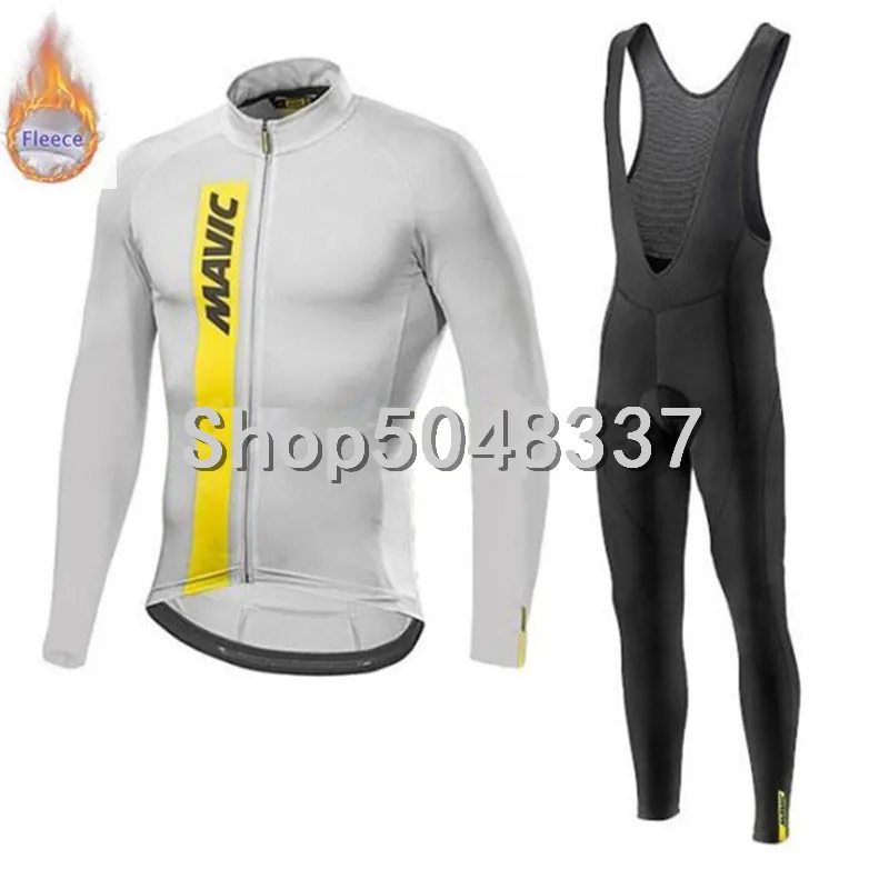 2019 новая зимняя теплая флисовая одежда из Джерси для горного велоспорта MAVIC Pro Team
