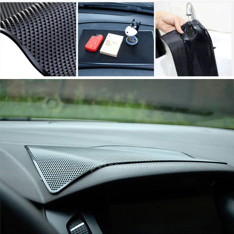 

Car Mats For Nissan Micra Anti-Slip Mobile Phone Central Control Antiskid Silicone Mat Auto Interior Accessories 2Pcs