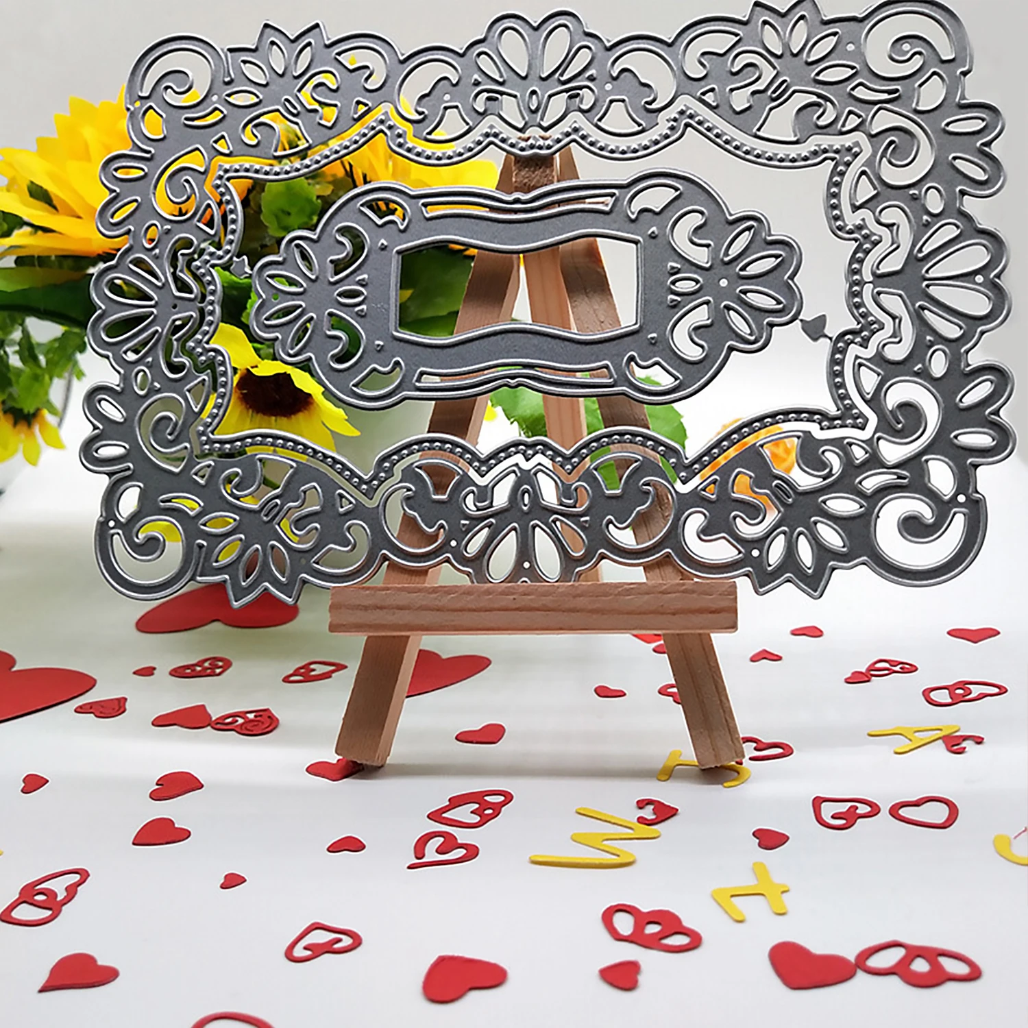 Elegant Hollow Out Lace Metal Cutting Dies Stencils Templates Mould for DIY Wedding Invitation Embossing Crafts Scrapbooking | Дом и сад