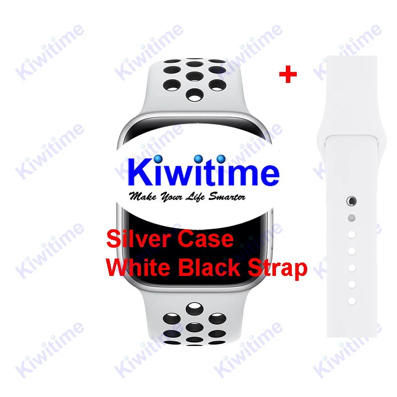 White Black KIWITIME IWO 11 Pro gps Смарт часы 44 мм монитор сердечного ритма серии 5 Спортивные умные часы для Apple iOS 9 10 iPhone 8 Android телефон - Цвет: White Black