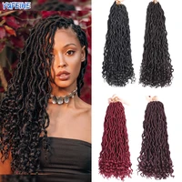 yufeihe for women ombre wave braiding hair extensions hair faux locs crochet hair long synthetic curly dreadlocks hair fashion